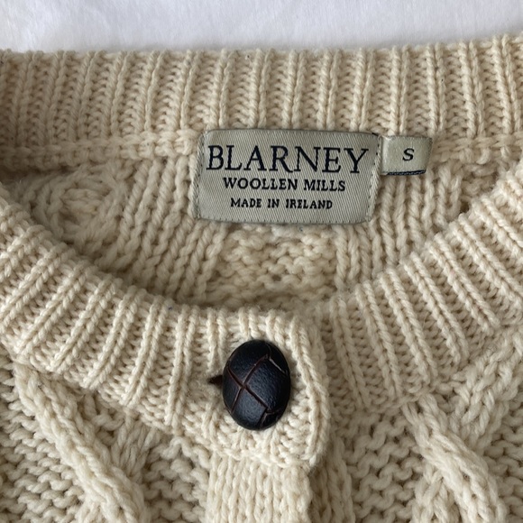 Blarney cream knit button front sweater - Picture 3 of 3